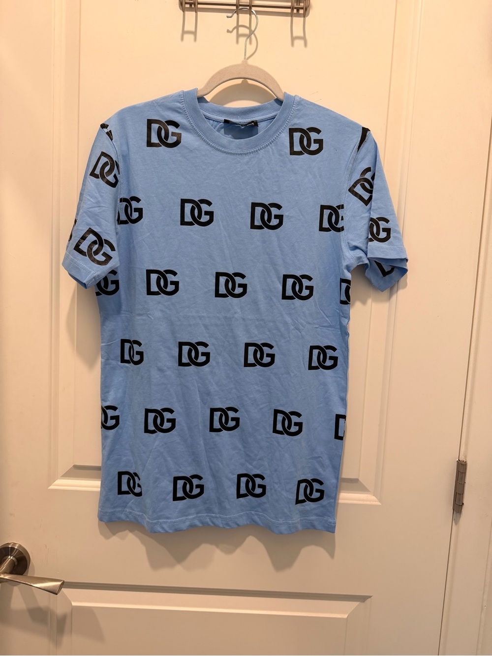 Dolce & Gabbana All-Over
Logo Print Cotton T-Shirt Size S